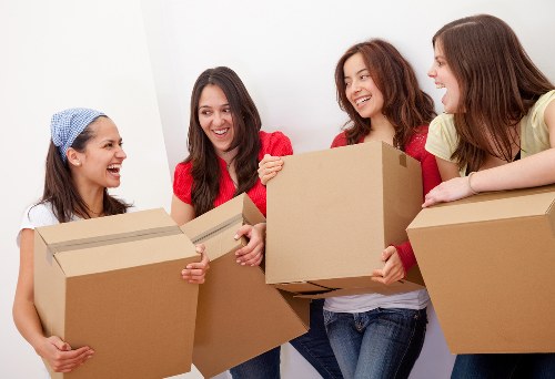 Donated household items prepared for charity reuse