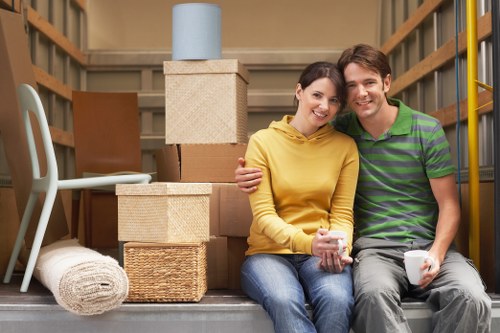 Household moving van for Woodsidepark removals service