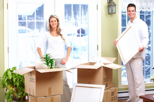 Wrapped furniture protected for long-term storage