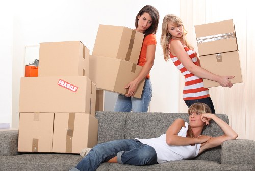 Business relocation timeline and labeling process