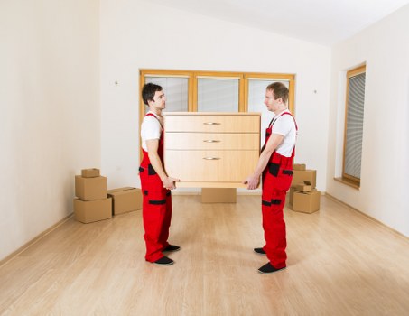 Protecting furniture and walls during flat removals in Woodsidepark