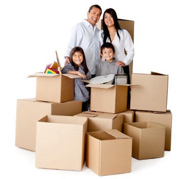 Furniture transport during Woodsidepark local removals